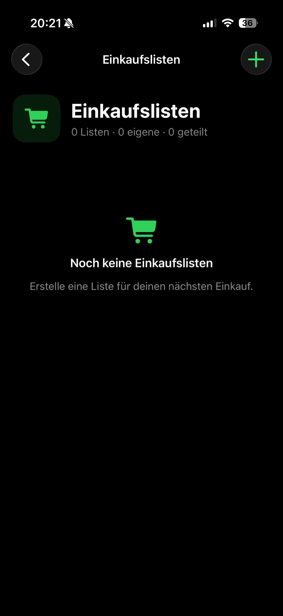 Einkaufslisten in ClearList